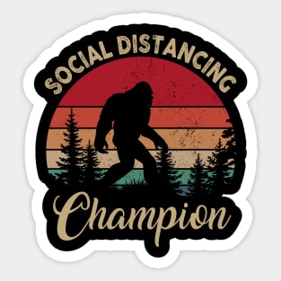 Social Distancing champion Sticker